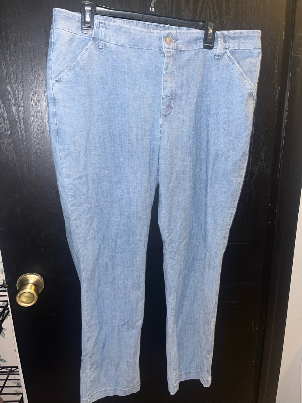 Lee Light Blue Straight Leg Women’s Trousers